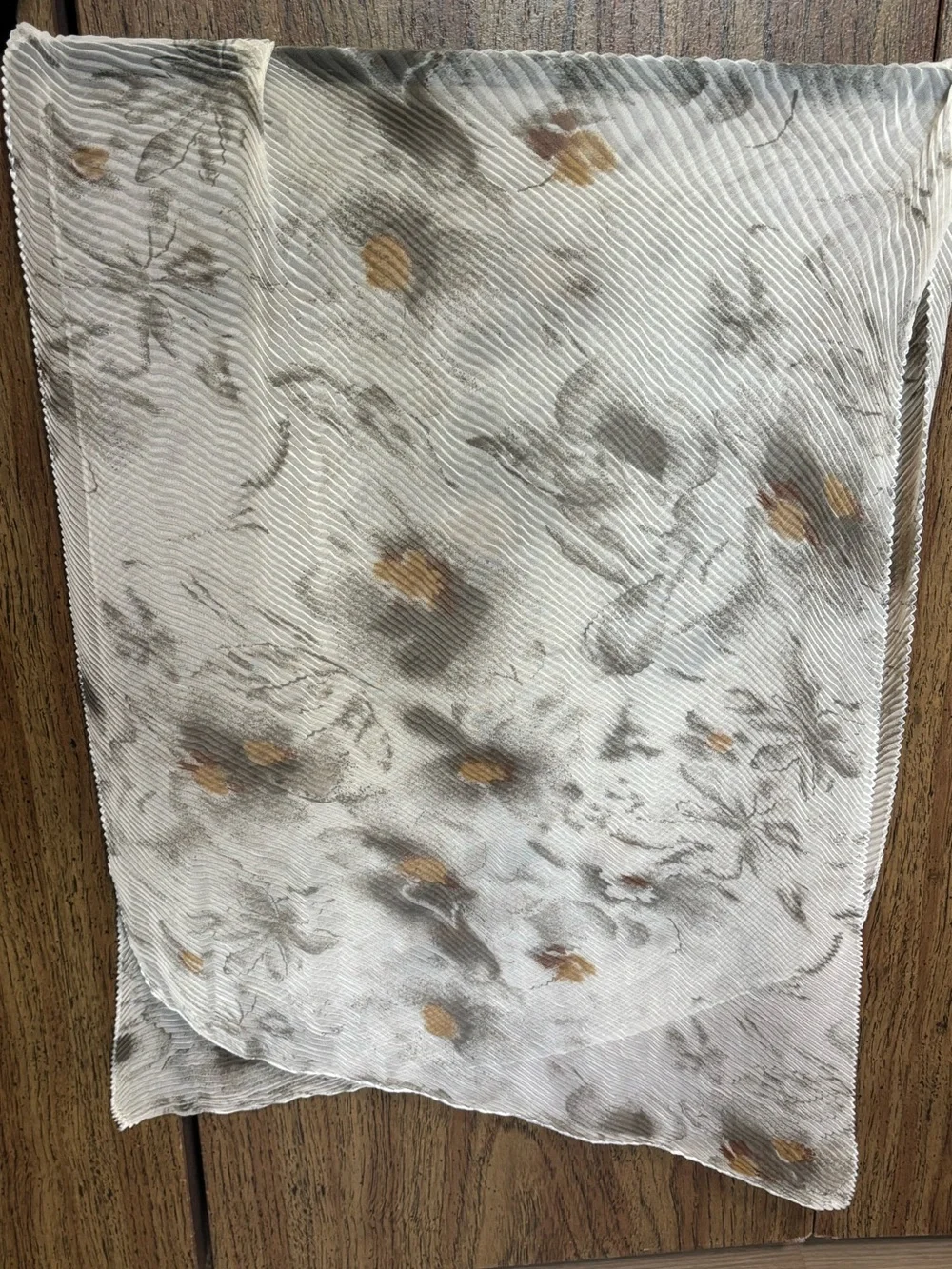 Beautiful Cream Print Scarf